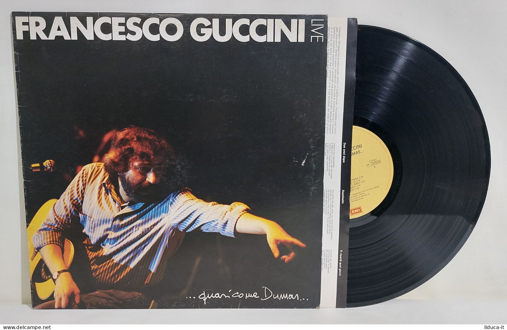 56866 LP 33 Giri - Francesco Guccini Live - Quasi Come Dumas - EMI 1988 - Andere - Italiaans