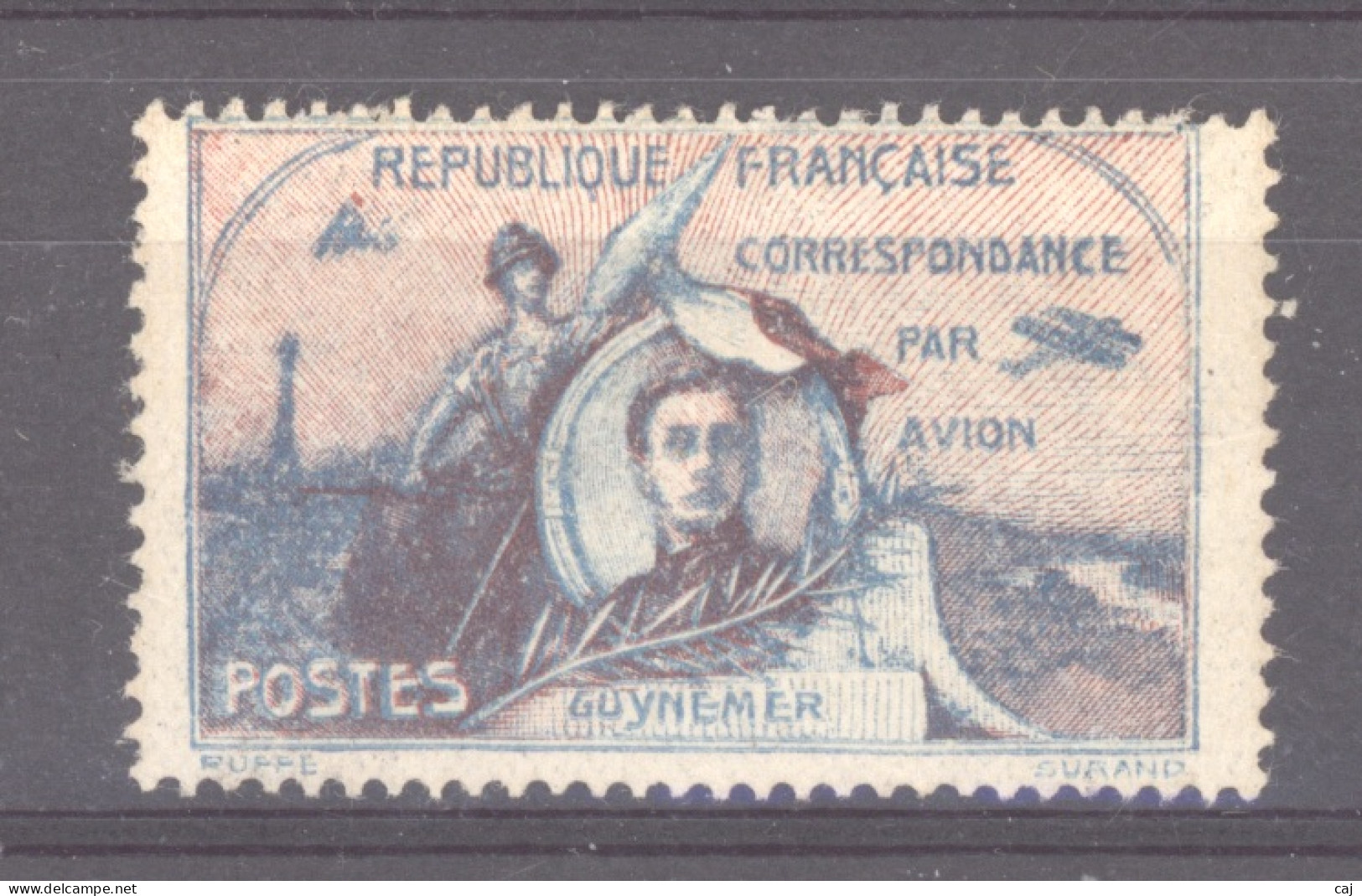 France  - Etiquettes De Poste Aérienne  :  Yv  1  *   Guynemer De 1920 - Andere & Zonder Classificatie