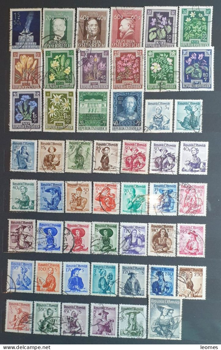 Österreich 1945-1965: Austria Lot Sammlung Schilling Sondermarken  Gestempelt - Colecciones