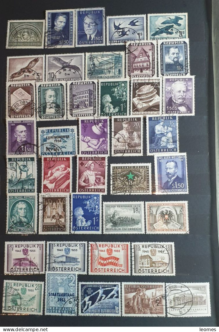 Österreich 1945-1965: Austria Lot Sammlung Schilling Sondermarken  Gestempelt - Sammlungen