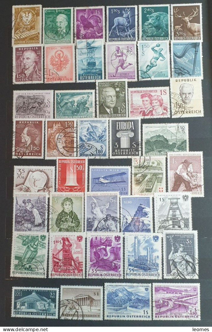 Österreich 1945-1965: Austria Lot Sammlung Schilling Sondermarken  gestempelt