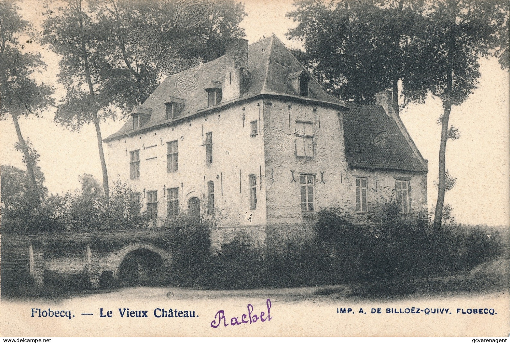 FLOBECQ  VLOESBERG   LE VIEUX CHATEAU      2 SCANS - Vloesberg