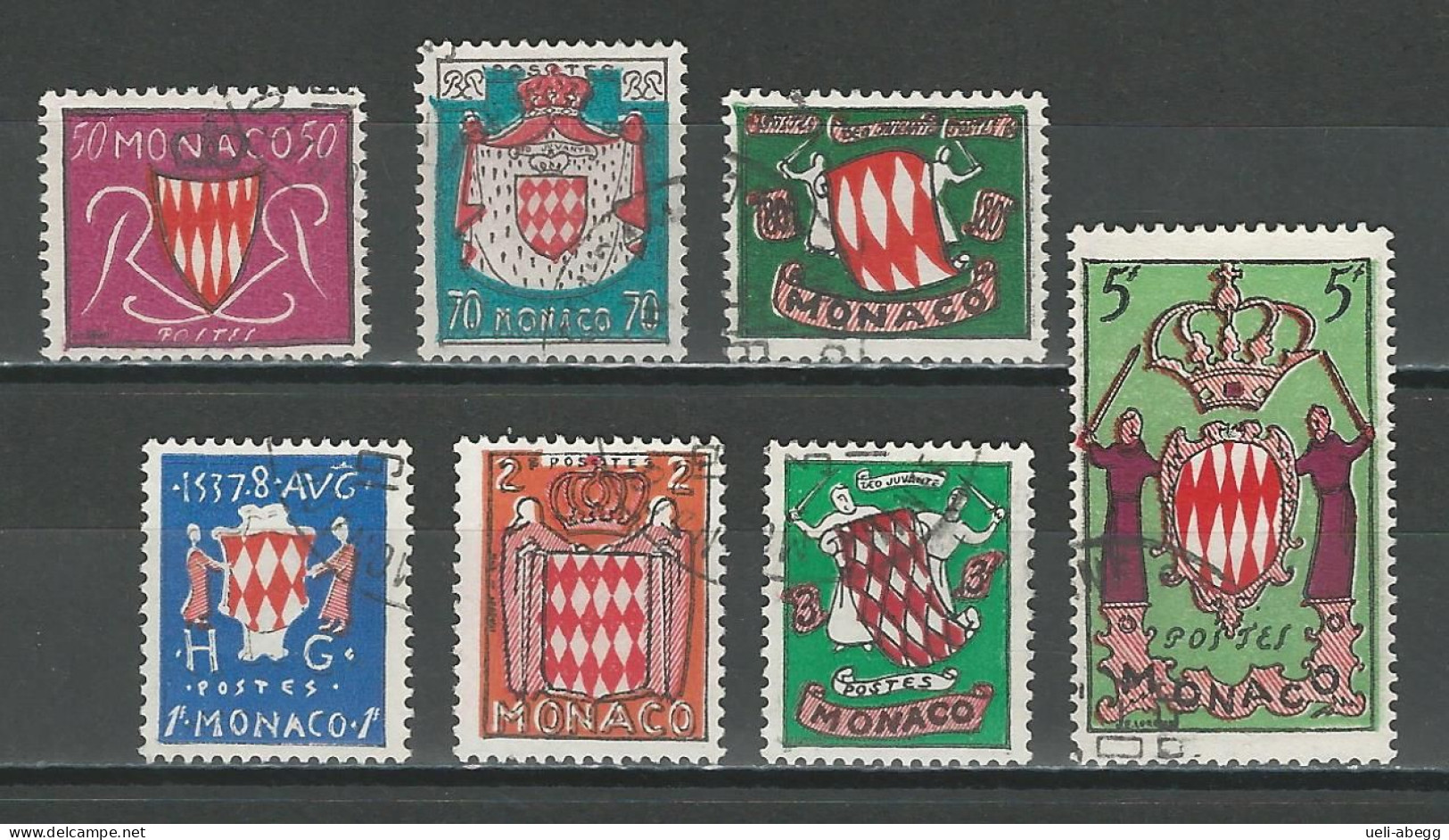 Monaco Mi 479-85 O Used - Used Stamps