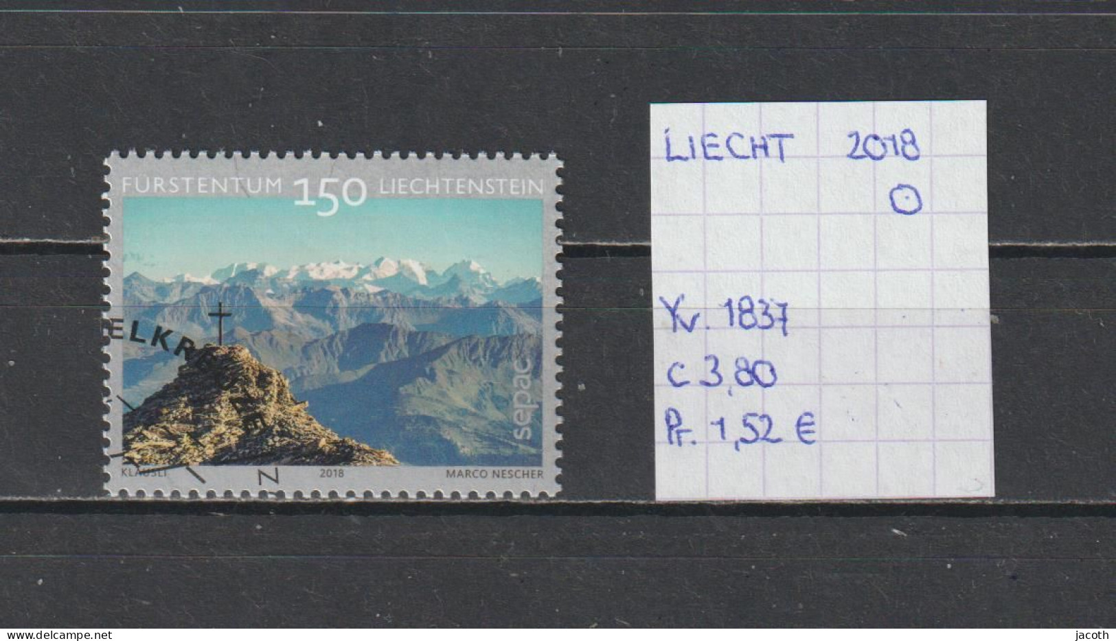 Liechtenstein 2018 - YT 1837 (gest./obl./used) - Gebruikt