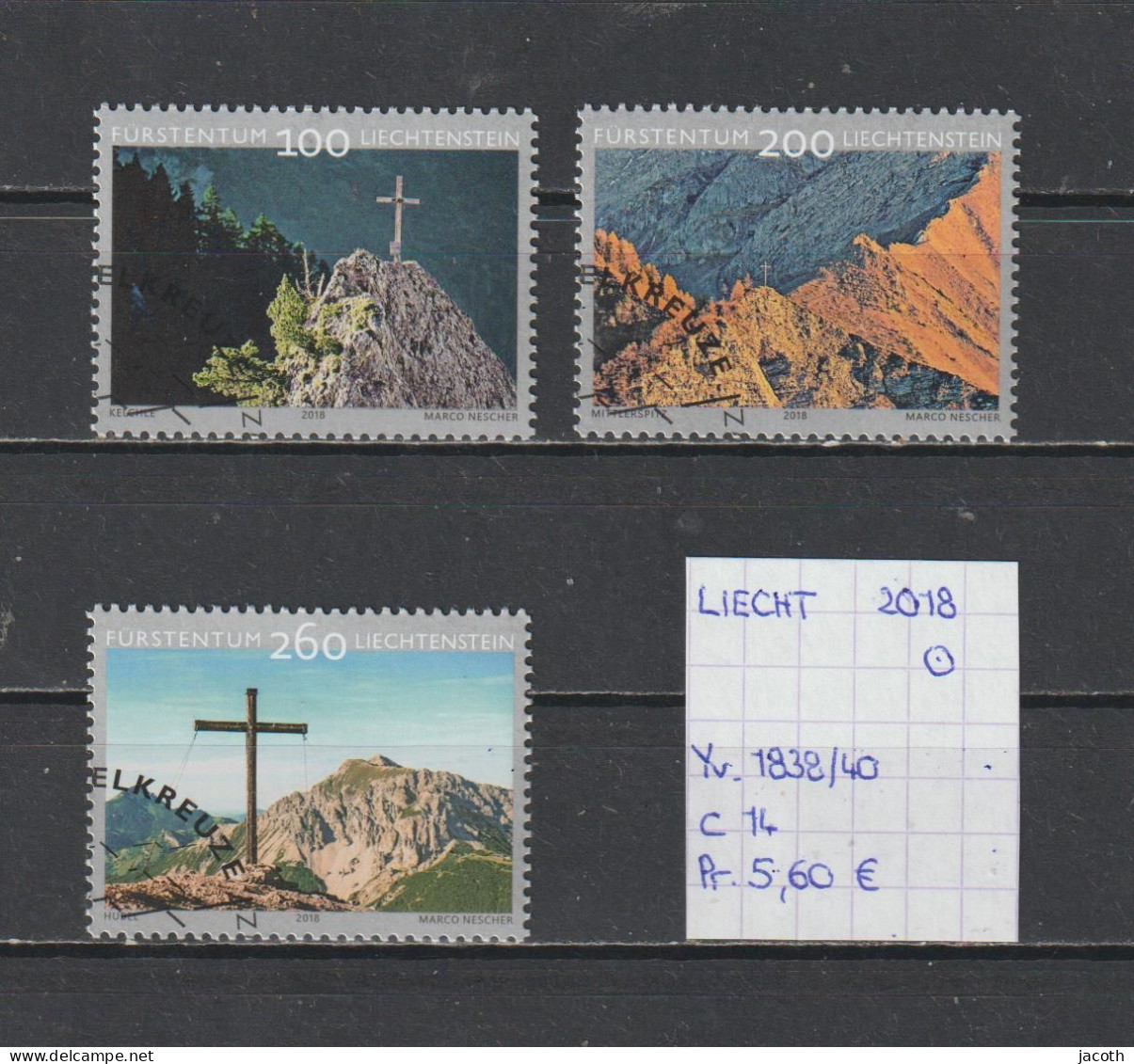 Liechtenstein 2018 - YT 1838/40 (gest./obl./used) - Oblitérés