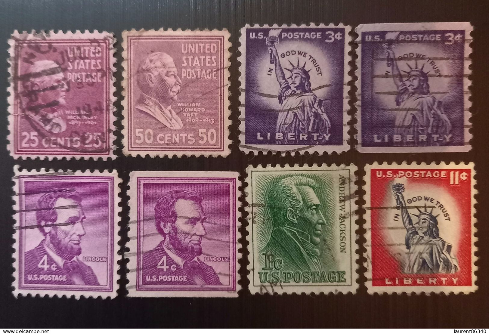 États-Unis 1938 -1954 Presidential 1954 -1973 Liberty Issue & Abraham Lincoln Purple - Usati