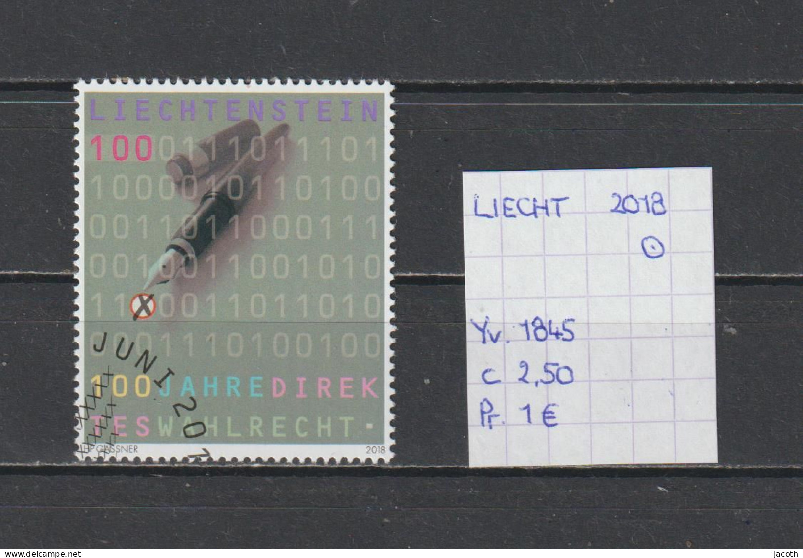 Liechtenstein 2018 - YT 1845 (gest./obl./used) - Oblitérés