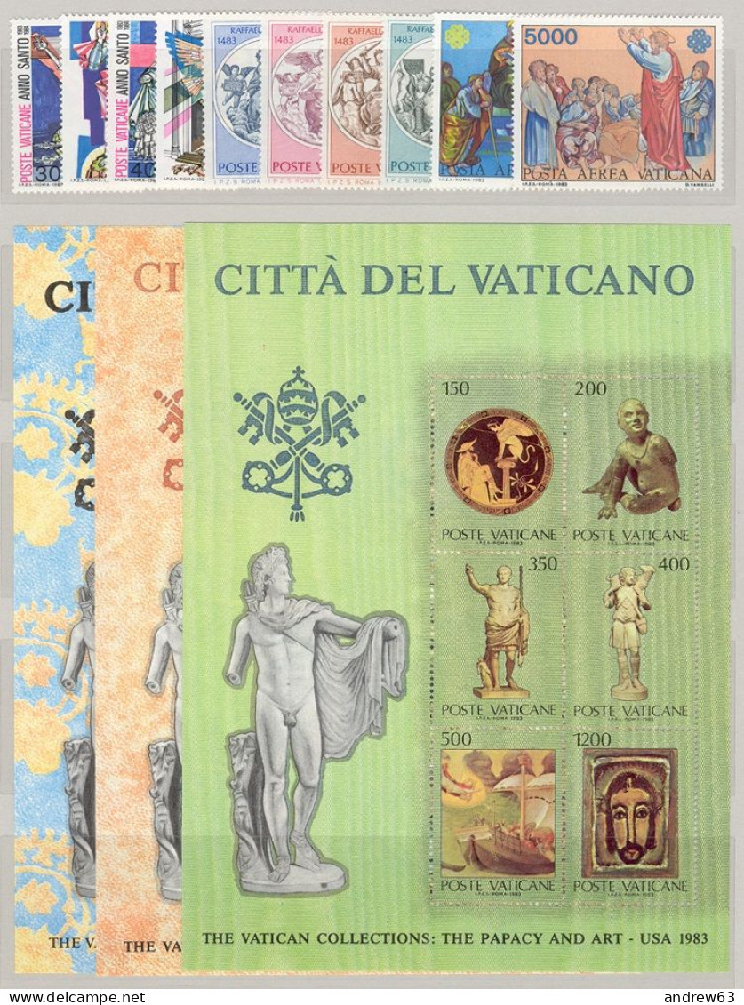 VATICANO - VATICAN - 1983 - Annata Completa - 10 Valori + 3 BF - Complete Year - ** MNH/VF - Full Years