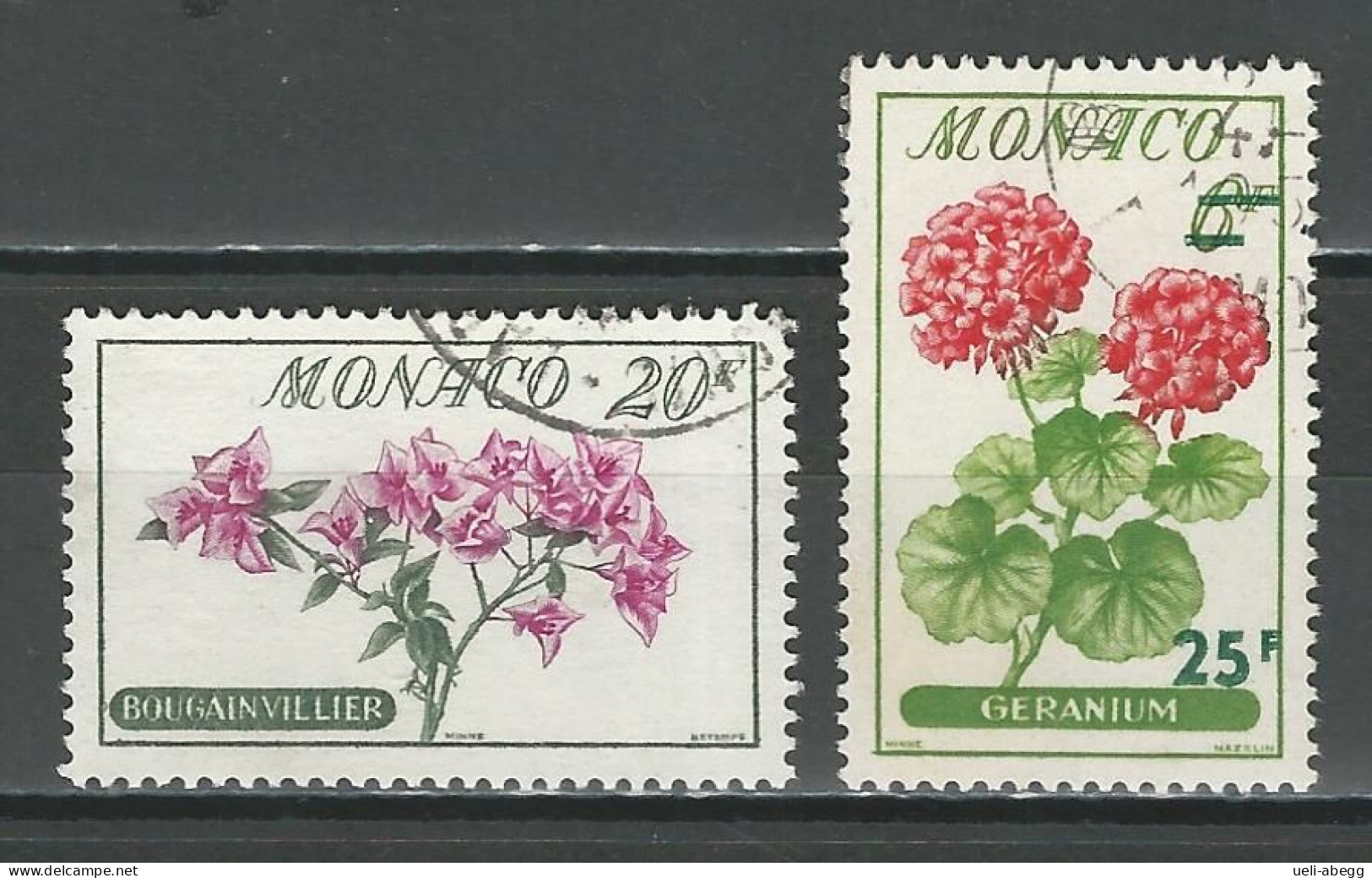 Monaco Mi 612, 613 O Used - Used Stamps