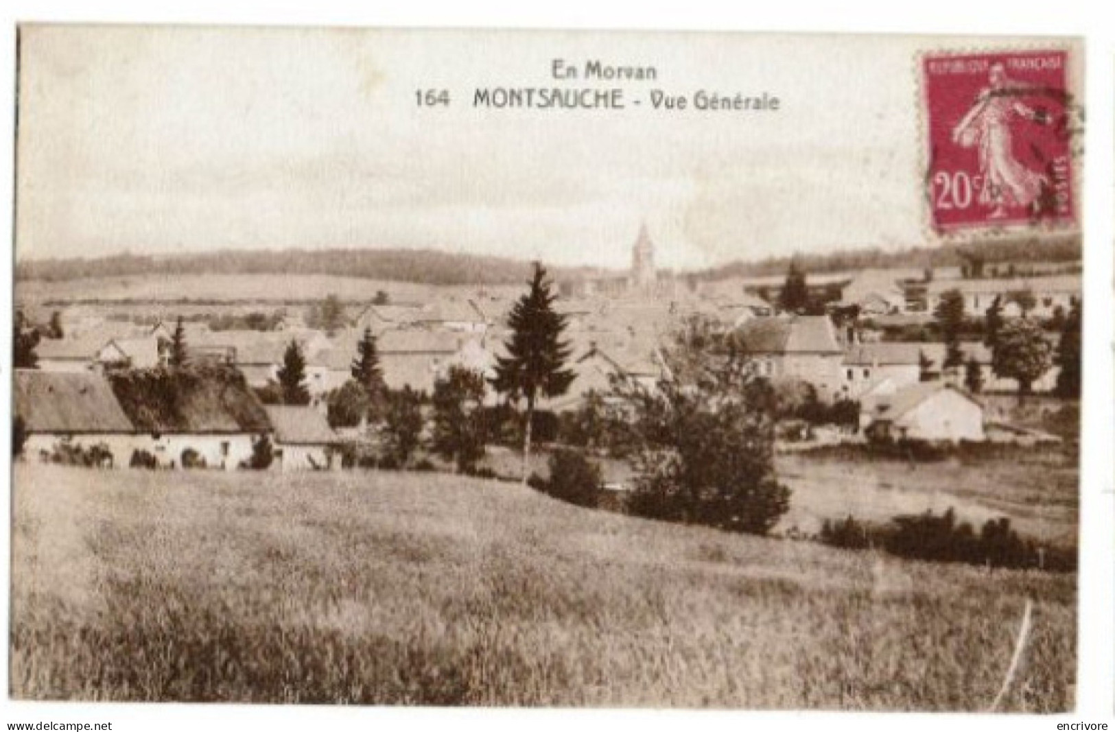 Cpa MONTSAUCHE En Morvan Vue Générale 164 - Montsauche Les Settons