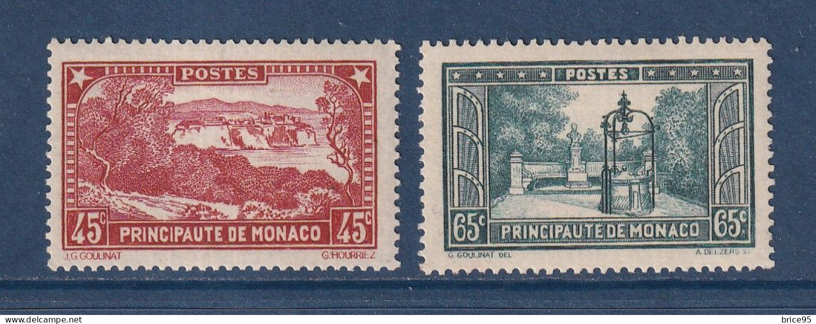 Monaco - YT N° 123 Et 124 * - Neuf Avec Charnière - 1933 à 1937 - Neufs