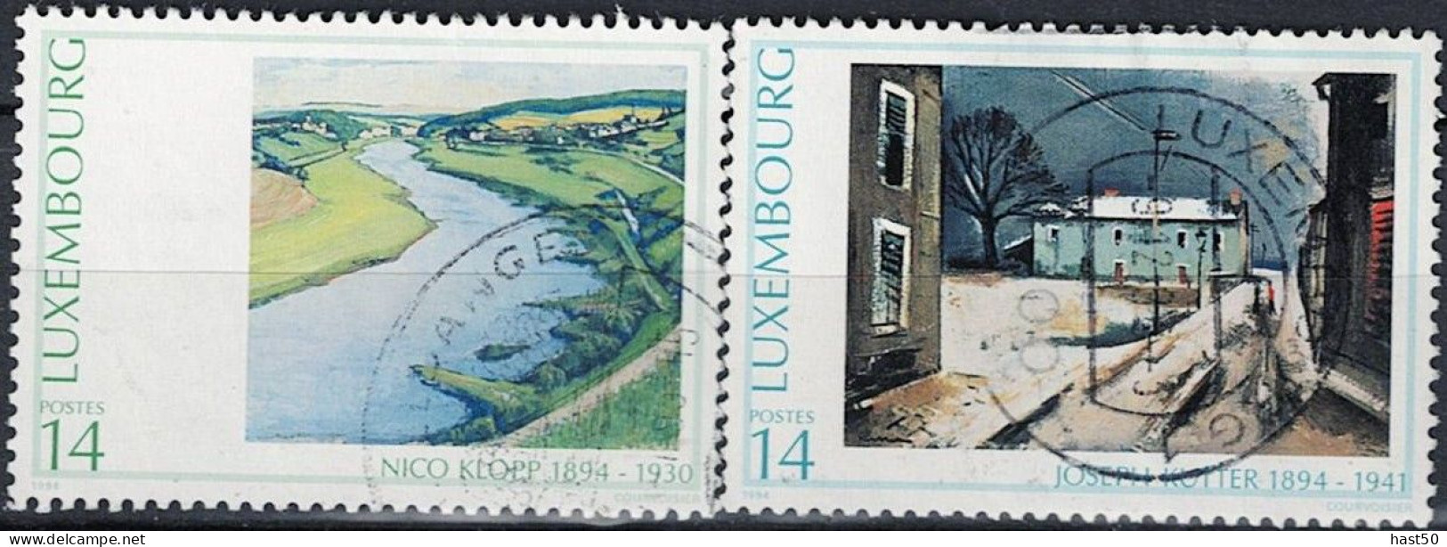 Luxemburg - 100. Geburtstage Von Joseph Kutter Und Nico Klopp (MiNr: 1327/8) 1994 - Gest Used Obl - Used Stamps