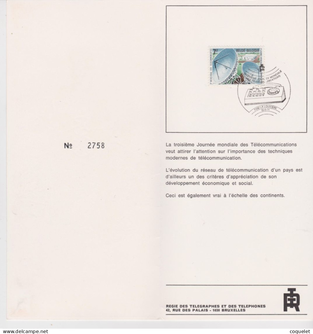Télécommunications Belgique N°1333+1380+1567+1580 Sur 7 Documents Avec Plusieurs Oblitérations Spéciales - Brieven En Documenten