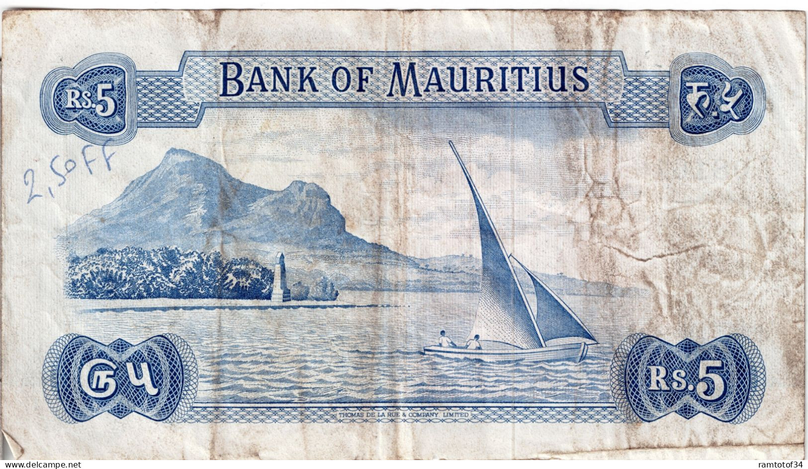 MAURICE - 5 Rupees (081616) - Maurice