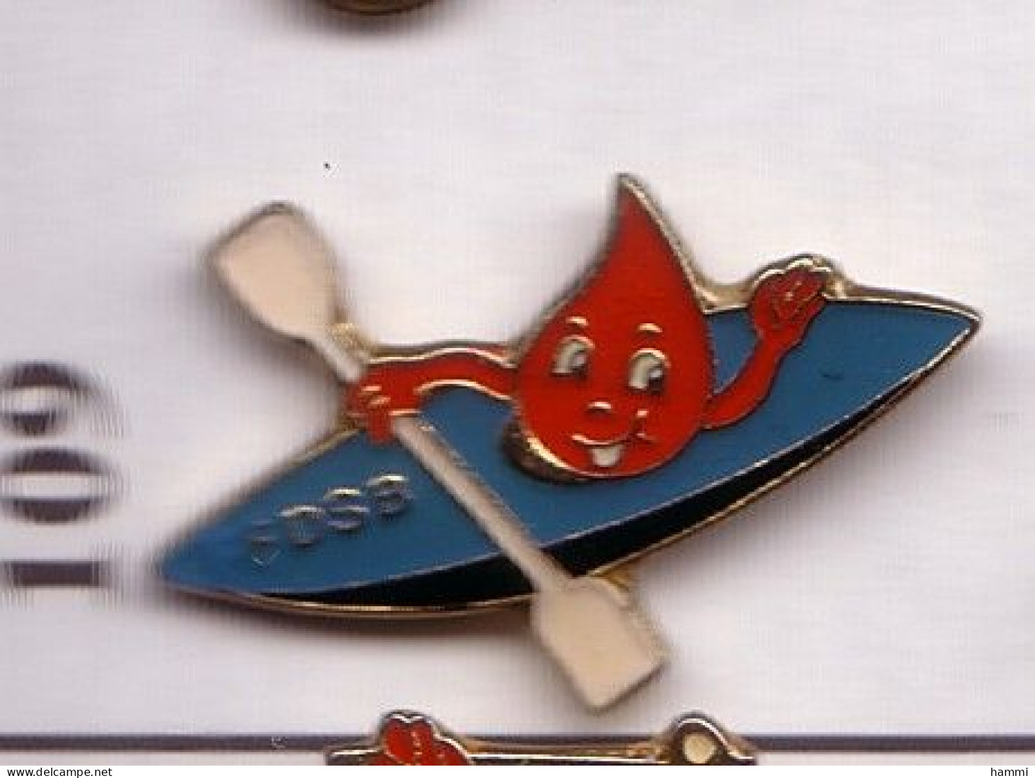 R109 Pin's DON DU SANG FFDSB CANOE KAYAK Achat Immédiat Immédiat - Médical