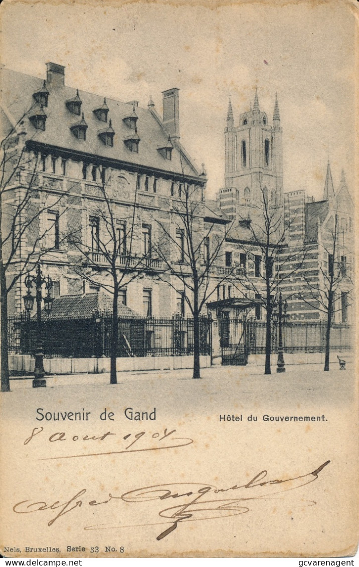 GENT  HOTEL DU GOUVERNEMENT        2 SCANS - St-Josse-ten-Noode - St-Joost-ten-Node