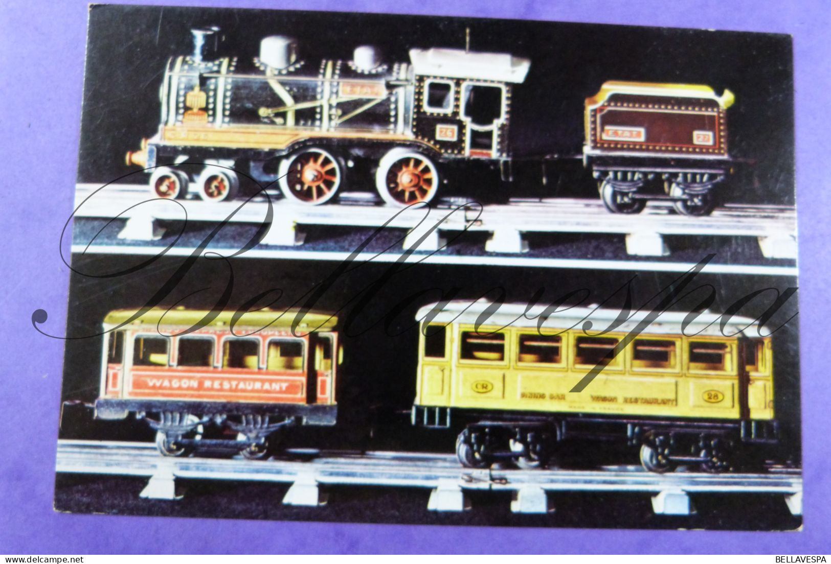 JEP GILS Marklin Bing CR  Lot x 4 cpsm Jouet Train Tin Toy Train Blikken speelgoed
