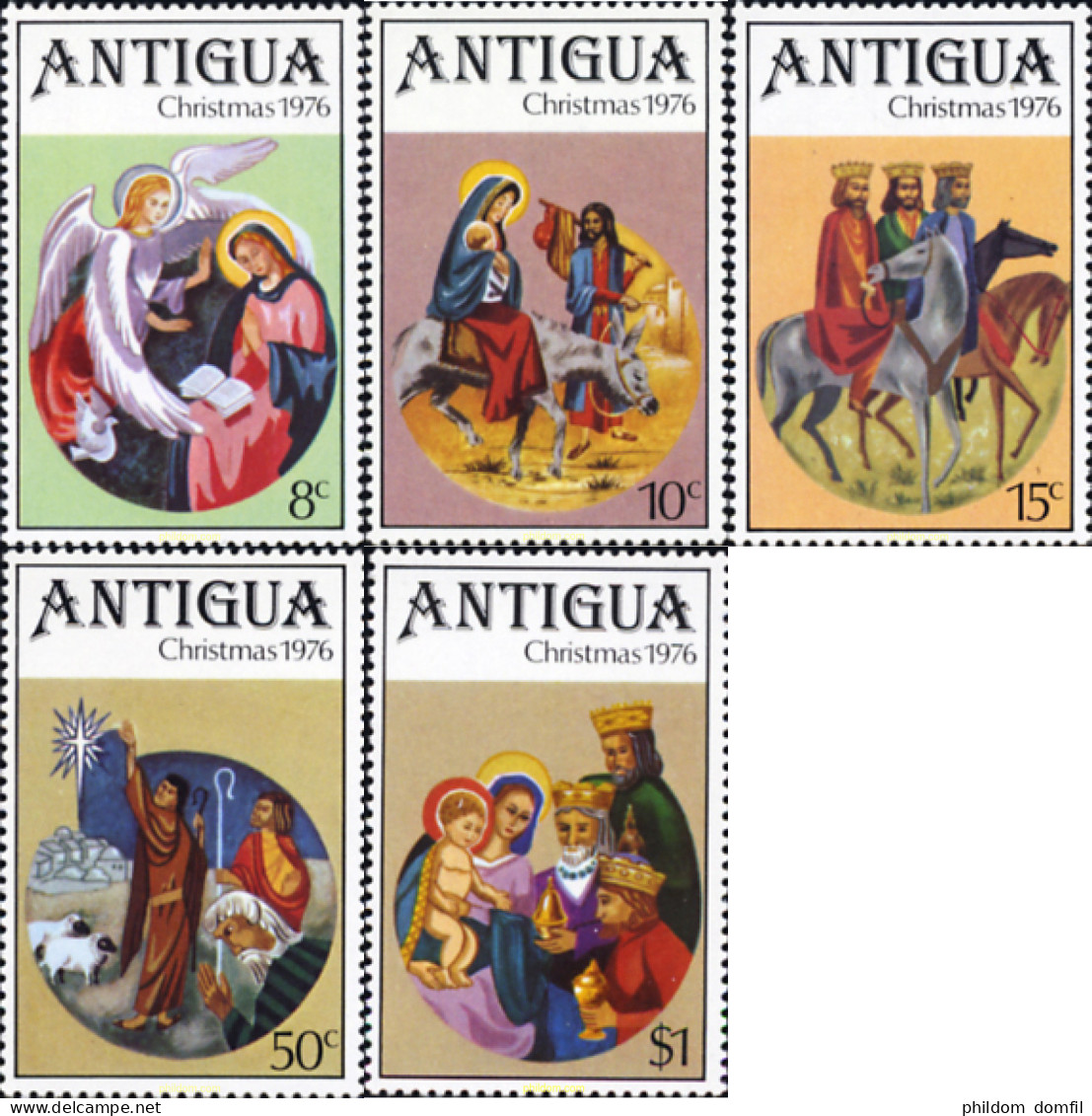 194294 MNH ANTIGUA 1976 NAVIDAD - Other & Unclassified