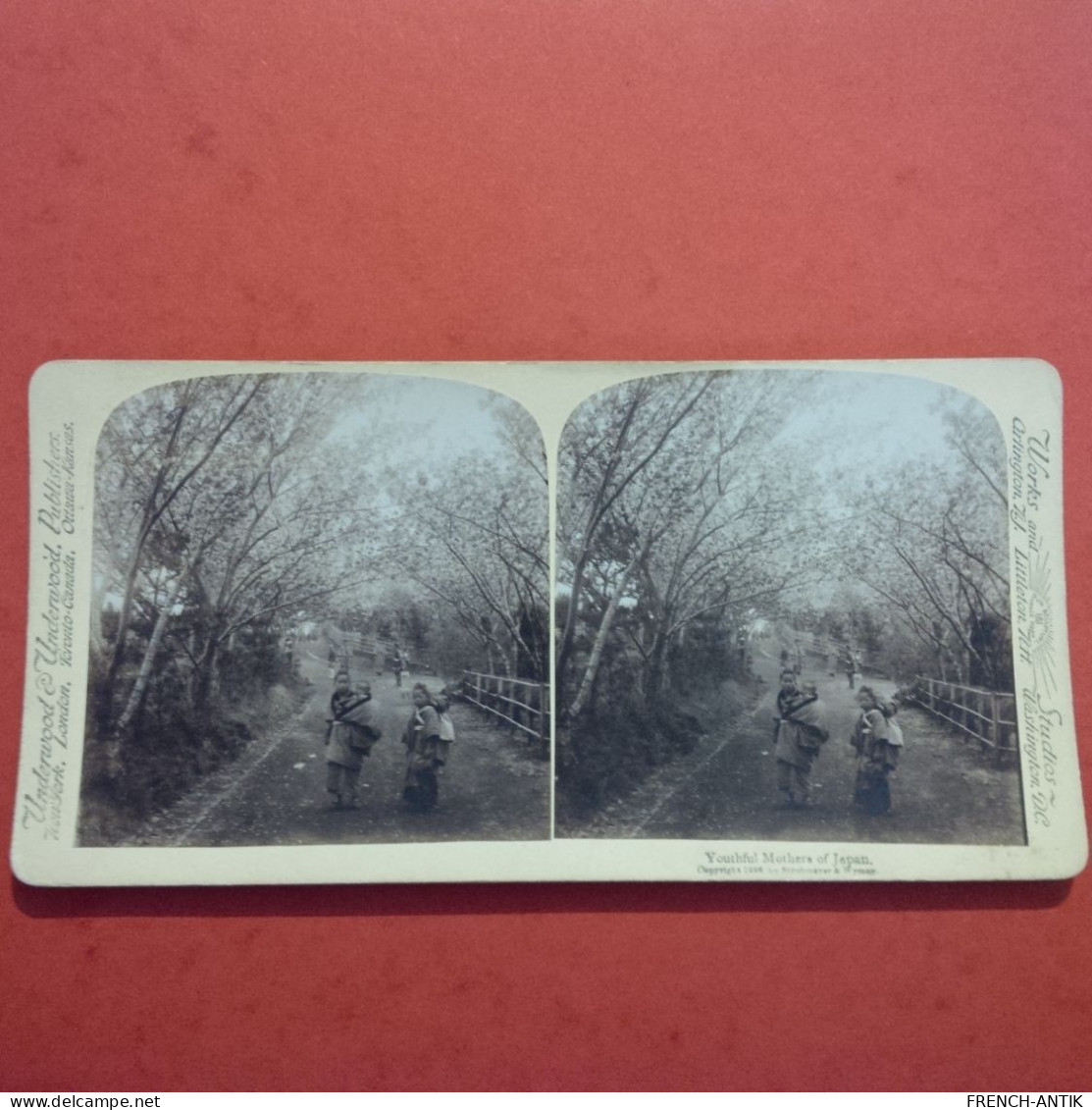 PHOTO STEREO JEUNE MERES DU JAPON - Stereo-Photographie