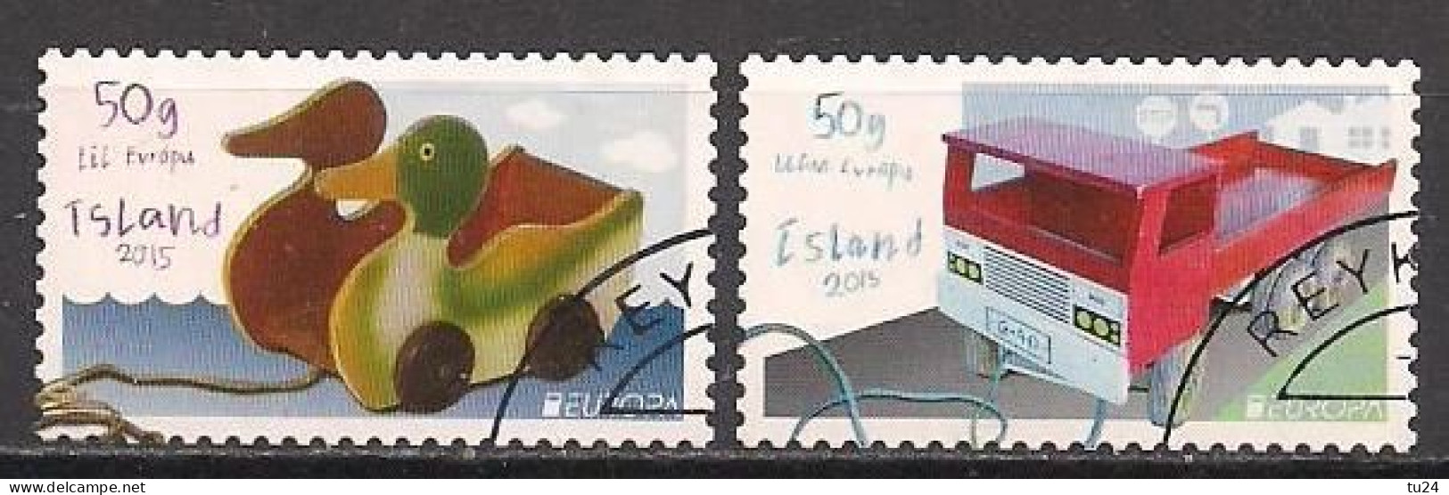 Island / Iceland  (2015)  Mi.Nr.  1461 + 1462  Gest. / Used  (10hf08)  EUROPA / MH / From Booklet - 2015