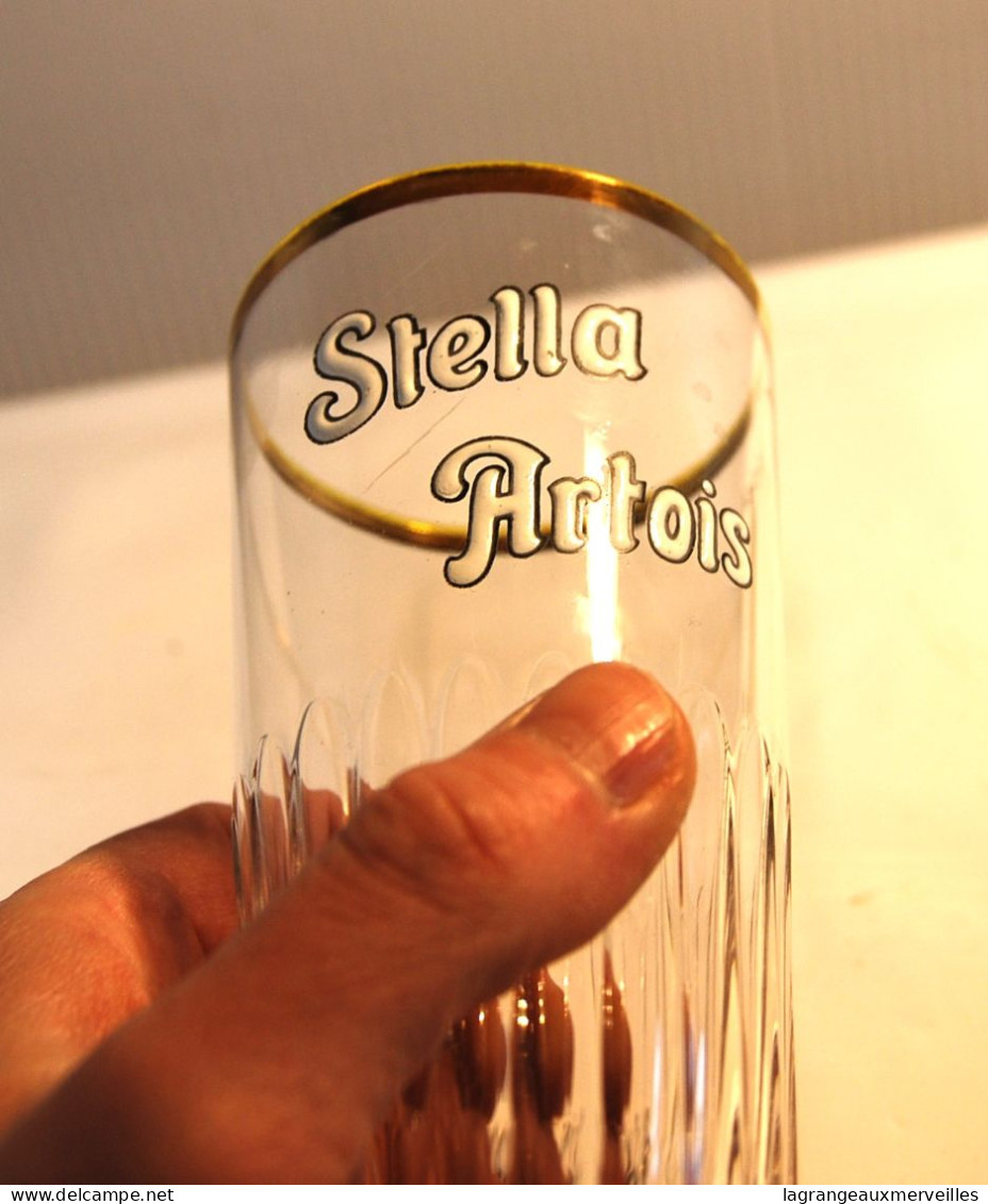 E2 Ancien Verre à Bière - Stella Artois - Emaillé - Enabel - Verre & Cristal