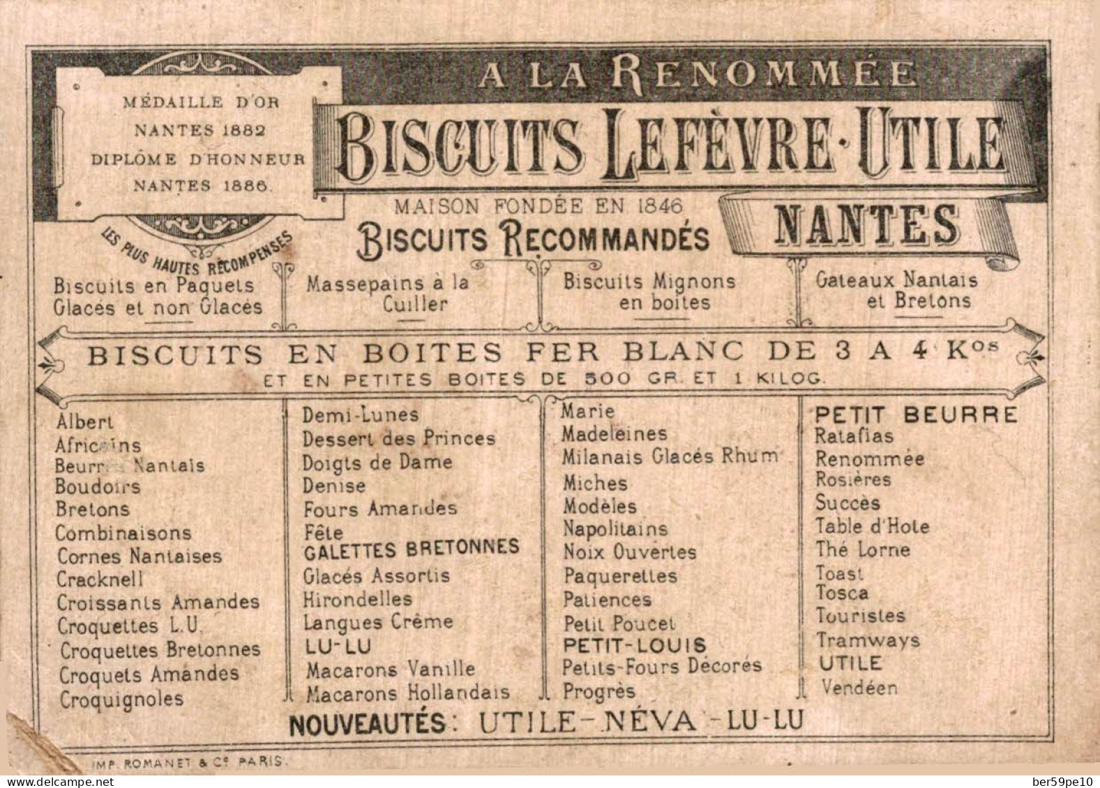 CHROMO LEFEVRE-UTILE  BISCUITS LU NANTES DEFILE DANS LA NEIGE EN COSTUMES RUSSES - Lu