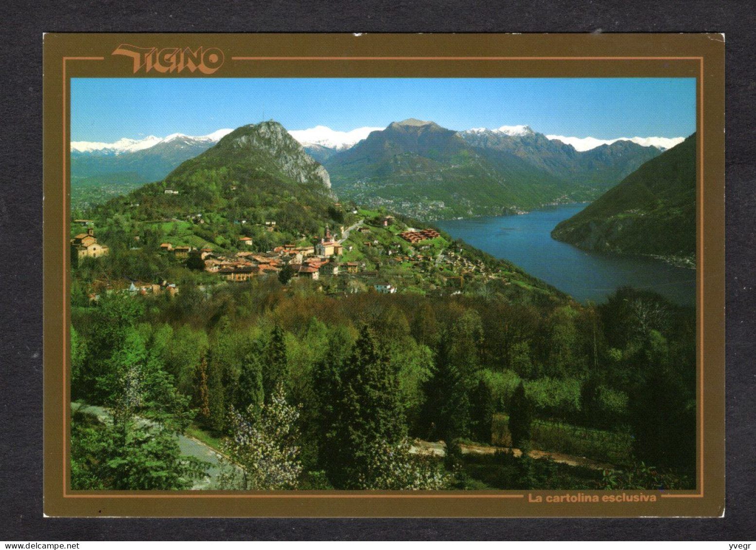 Suisse - CARONA - Monte San Salvatore - Lago Di Lugano  - Vue Aérienne Sur Le Village - Carona 