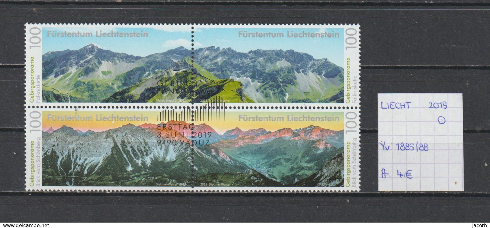 Liechtenstein 2019 - YT 1885/88 (gest./obl./used) - Gebraucht