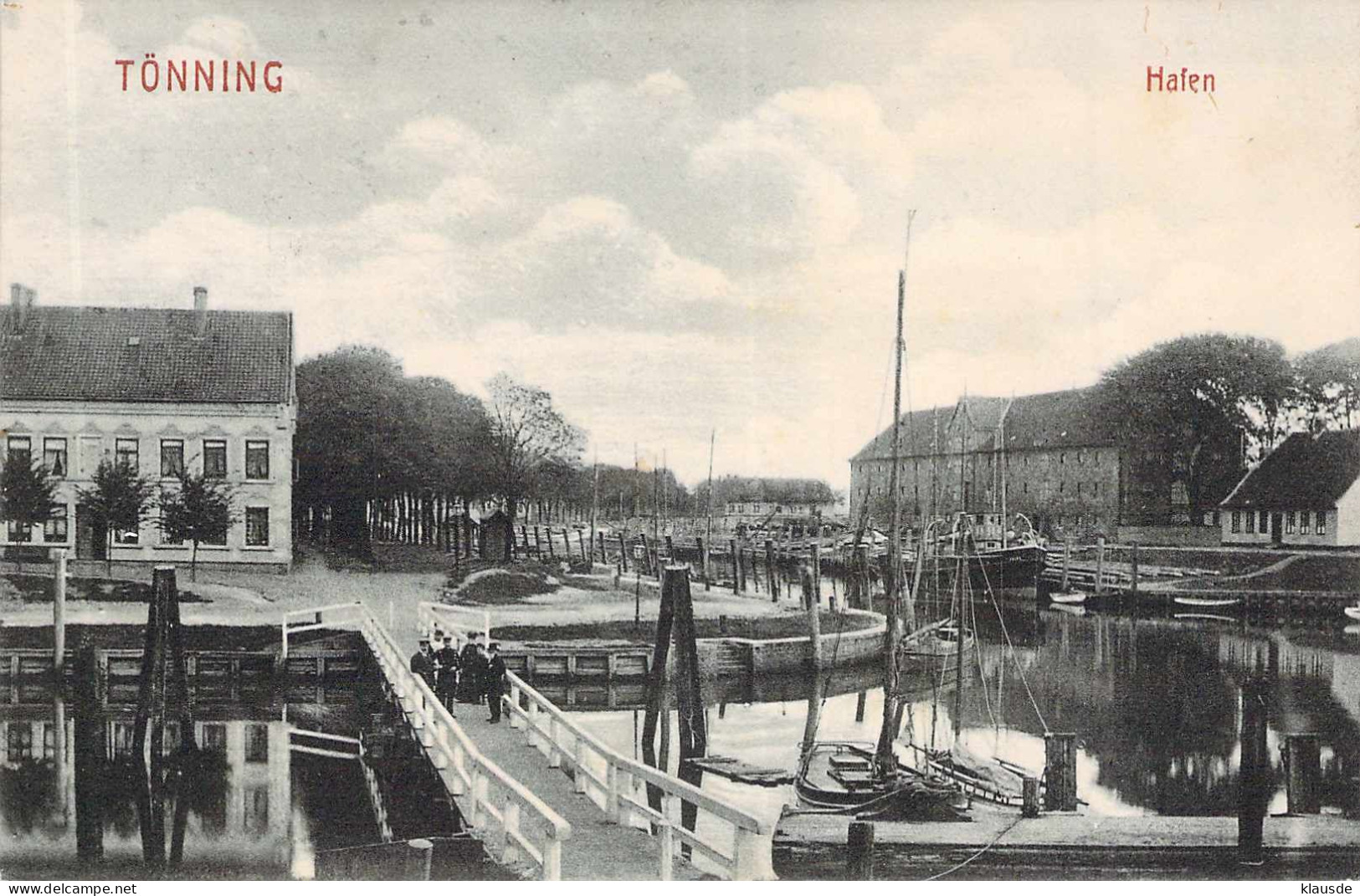 Tönning - Hafen Gel.1909 - Nordfriesland