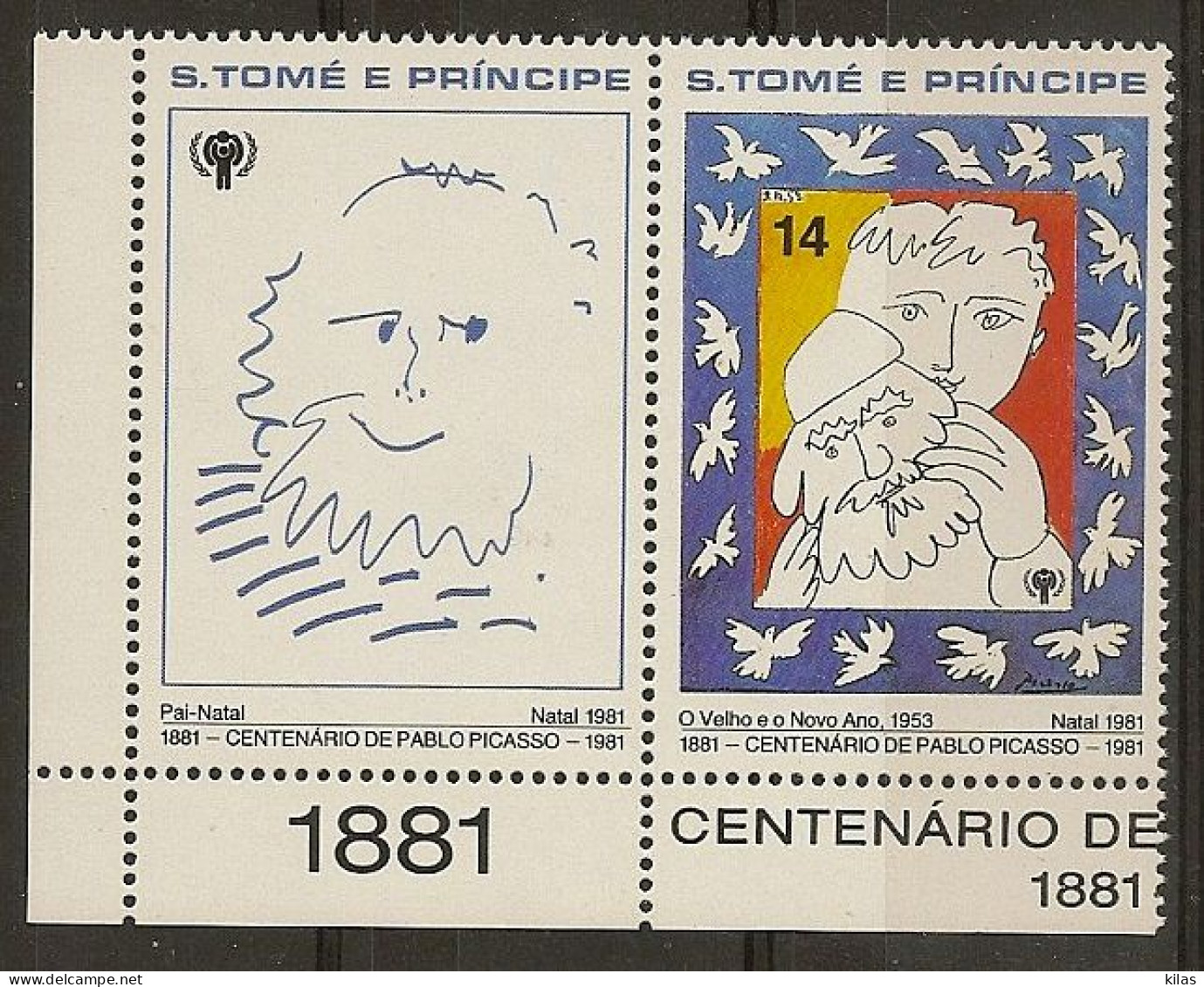 SAO TOME AND PRINCIPE 1981 Picasso, Year Of The Child MNH - UNICEF