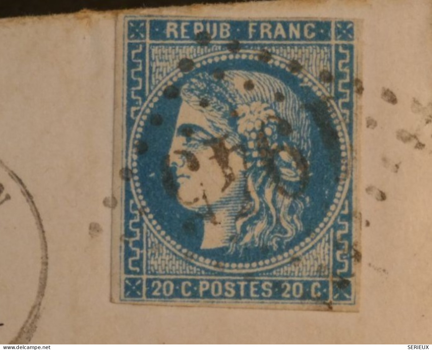 DH9 FRANCE BELLE   LETTRE RR MARS 1871 LANGON A GRIGNOLS + CERES BORDEAUX     +AFF.PLAISANT++++ - 1870 Ausgabe Bordeaux