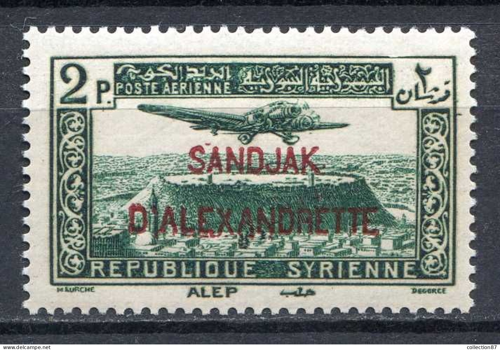 Réf 82 > ALEXANDRETTE < PA N° 3 * Neuf Ch. Infime - MH * --- > Poste Aérienne -- Aéro - Unused Stamps