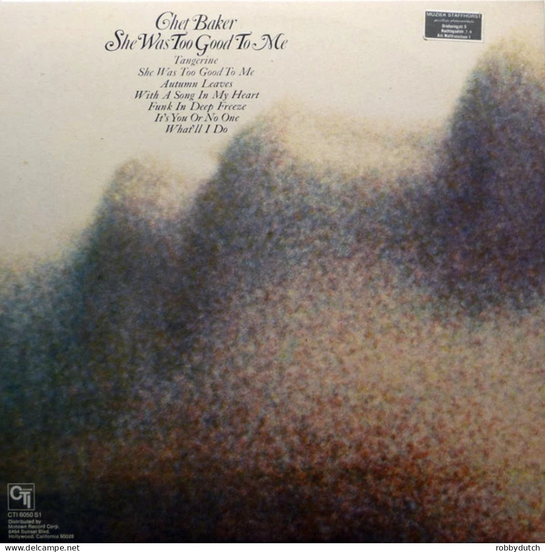 * LP * CHET BAKER - SHE WAS TOO GOOD TO ME (Europe  - Jazz