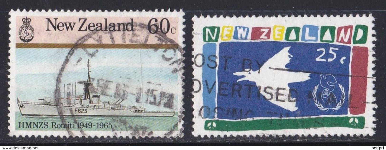 Nouvelle Zélande  1980 - 1989    Y&T  N °  909   919   Oblitéré - Gebraucht