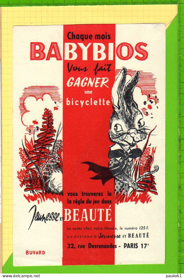 Buvard & Blotter Paper : Jeunesse Beauté BABYBIOS Lapin - Stationeries (flat Articles)