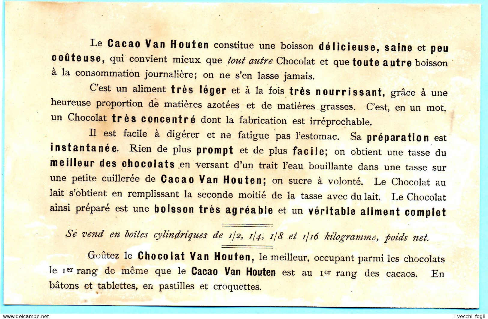 Belle Chromo Grand Format CACAO VAN HOUTEN. Le Pique-nique Des Femmes.. - Van Houten