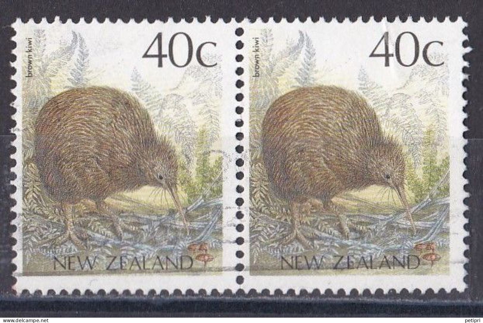 Nouvelle Zélande  1980 - 1989    Y&T  N °  1014  Paire  Oblitéré - Usados