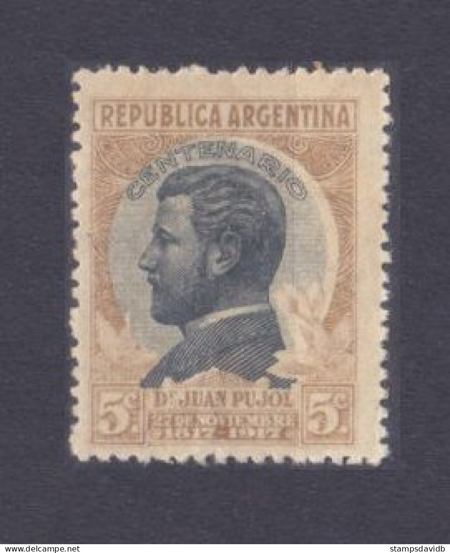 1918 Argentina 218 Dr Juan Pujol - Unused Stamps