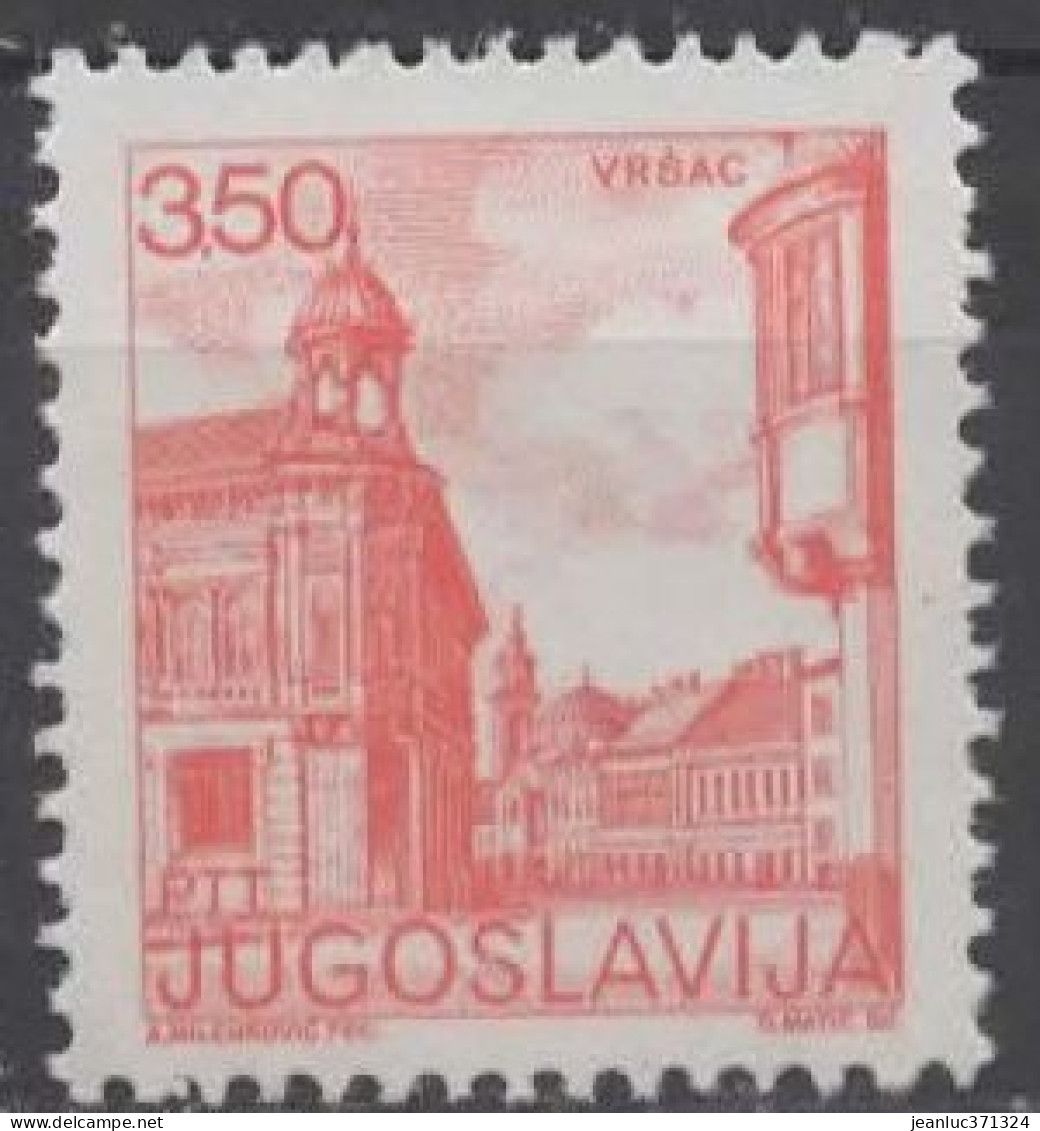 YOUGOSLAVIE N° 1764 (B) *(nsg) Y&T 1981 Tourisme (Vršac) - Used Stamps