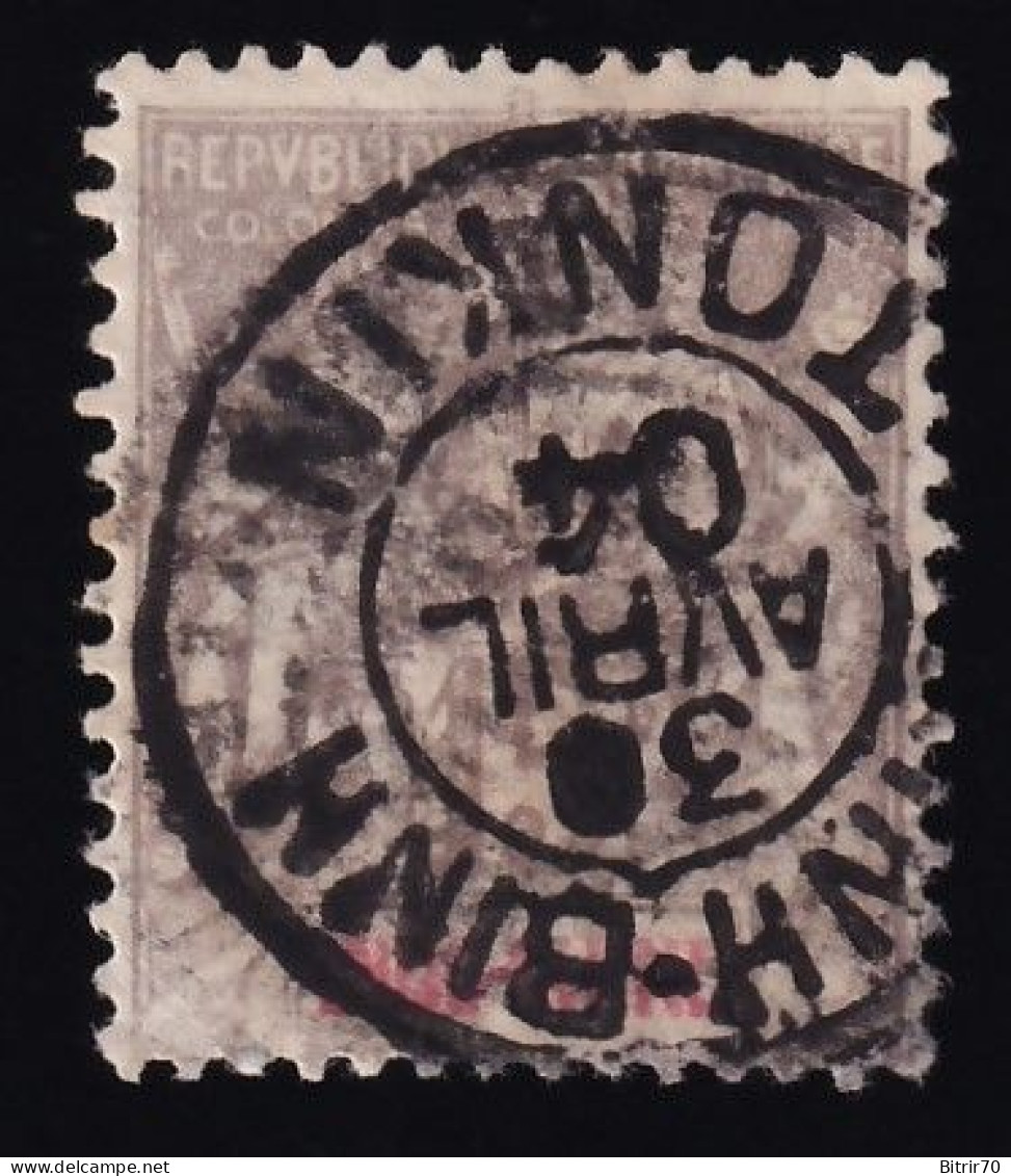 Tchong-King, 1902 Y&T. 8, 15 C. Gris - Used Stamps