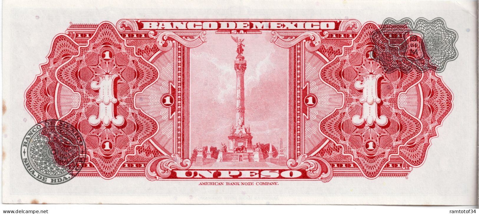 MEXIQUE - 1 Peso 1965 UNC - Mexique