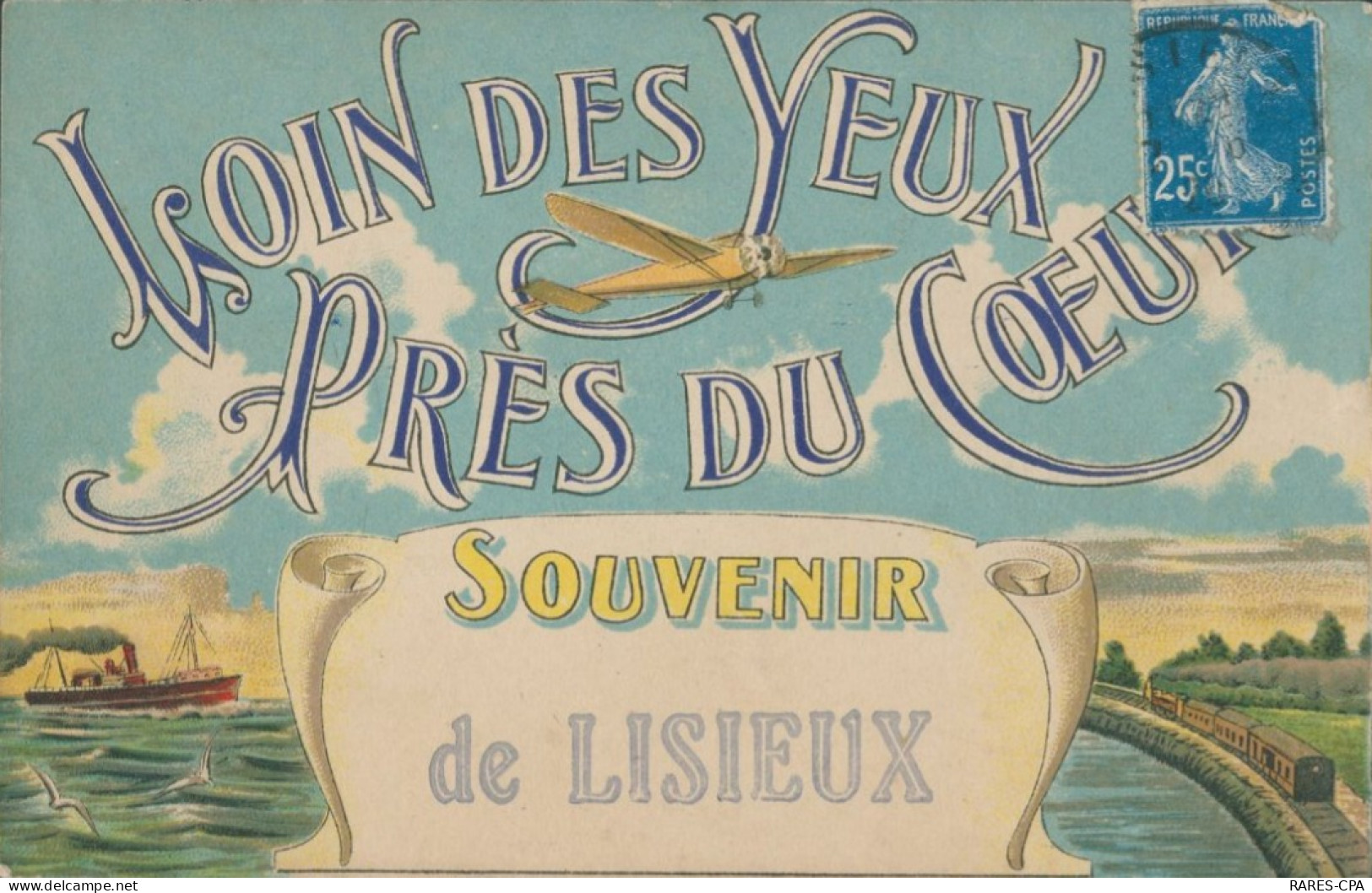 14 LISIEUX - LOIN DES YEUX PRES DU COEUR - SOUVENIR DE LISIEUX - Lisieux