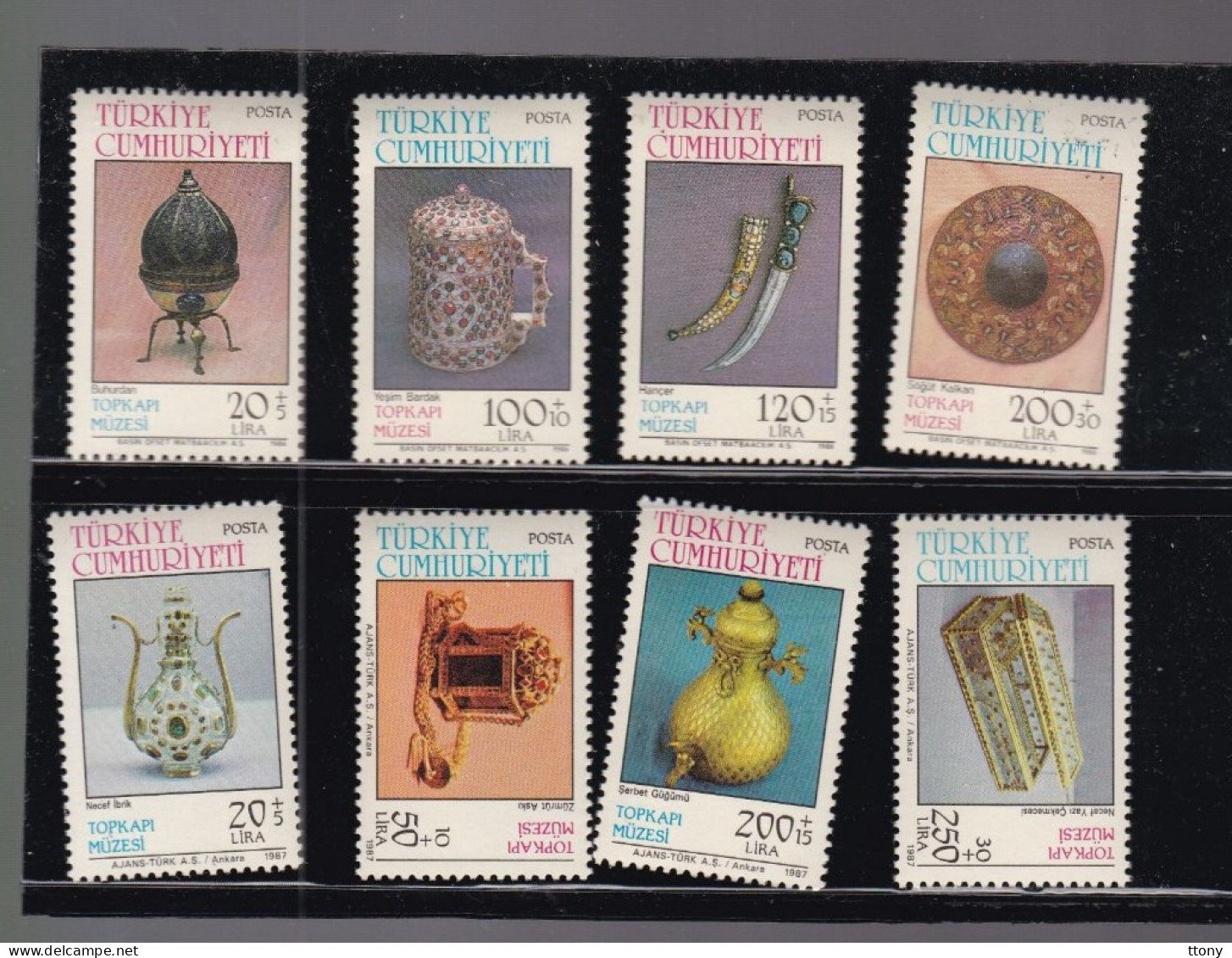 8 Timbres  Neufs **   Thème Musée  Müzesi    Turquie  Turkiye - Unused Stamps