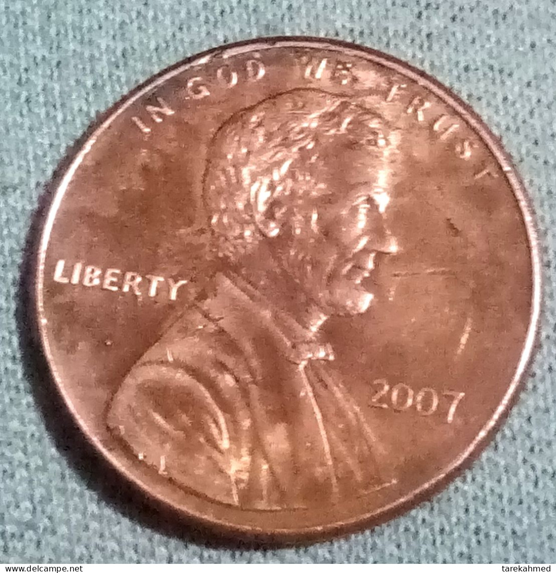 USA 2007, ERROR Lincoln Cent, Lamination Error , Philadelphie, UNC, Agouz - Errores