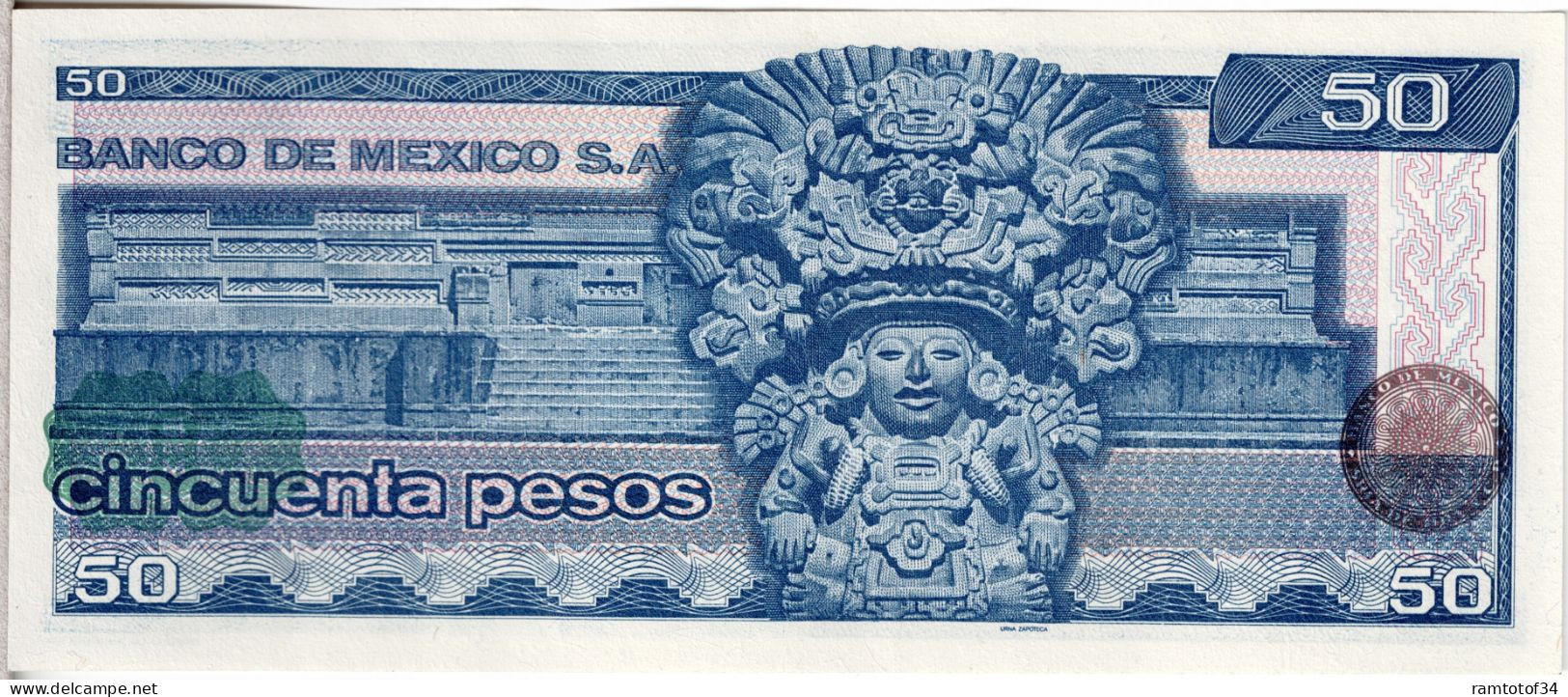 MEXIQUE - 50 Pesos 1981 UNC - Mexique