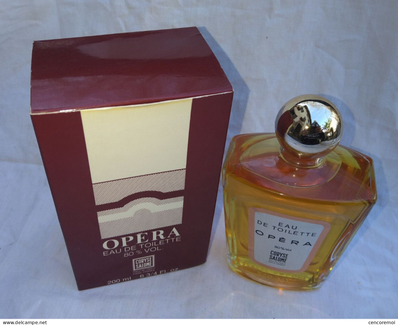 Flacon De Parfum Vintage, Eau De Toilette Opéra De Coryse Salomé, 200 Ml - Femme