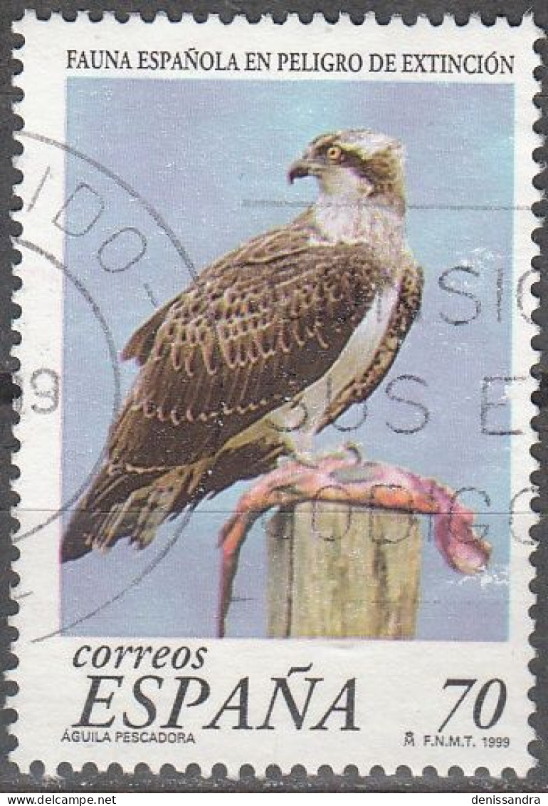 España 1999 Michel 3450 O Cote (2008) 0.40 € Balbuzard Pêcheur Cachet Rond - Used Stamps