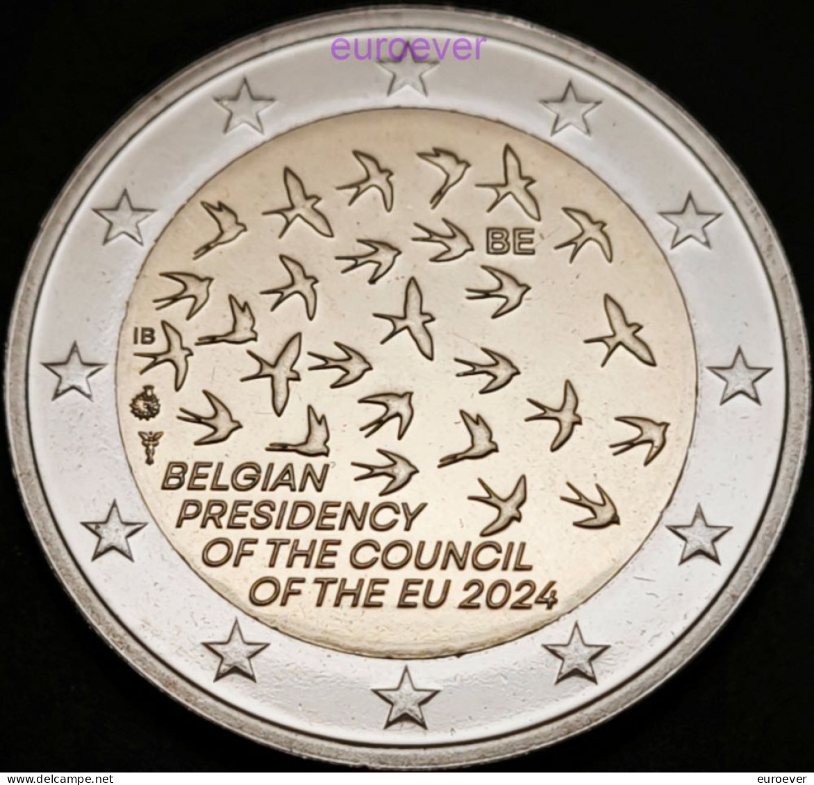 2 Euro Gedenkmünze 2024 Nr. 1 - Belgien / Belgium - Vorsitz EU BU Aus Coincard - Belgio