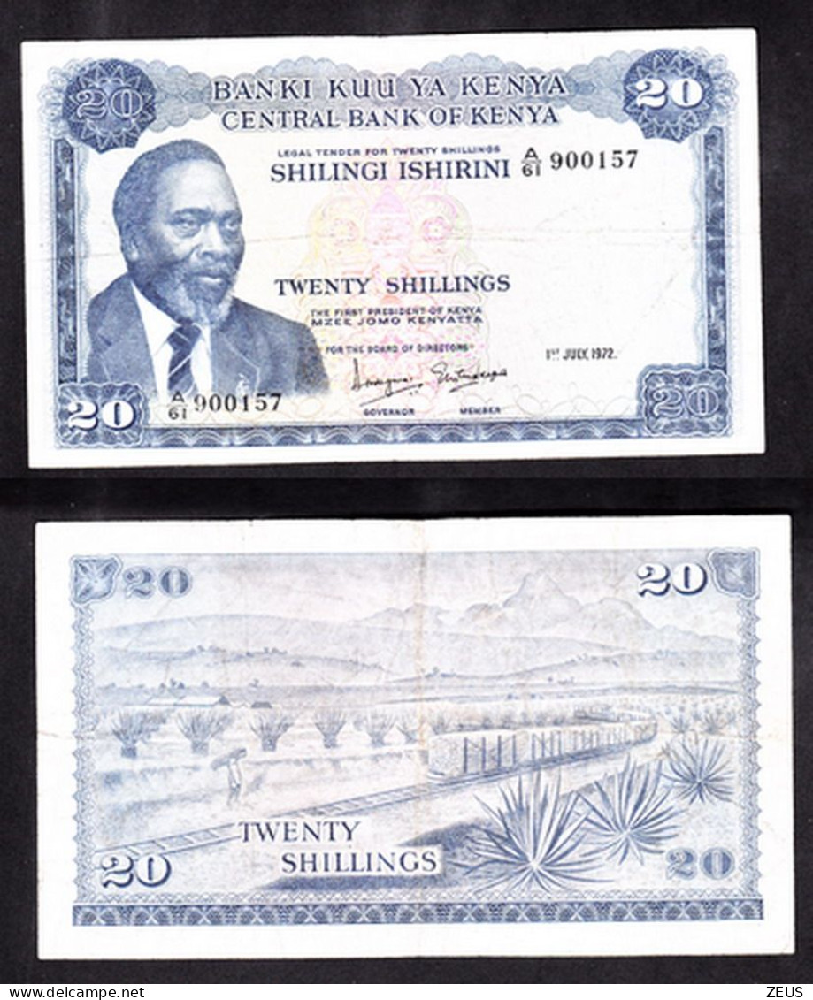 KENIA 20 SHILLING 1972 PIK 8C BB - Kenia