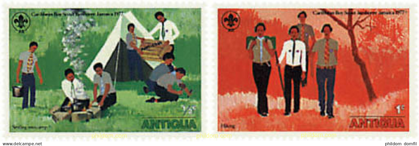 354178 MNH ANTIGUA 1977 JAMBOREE DEL CARIBE EN JAMAICA - Sonstige & Ohne Zuordnung